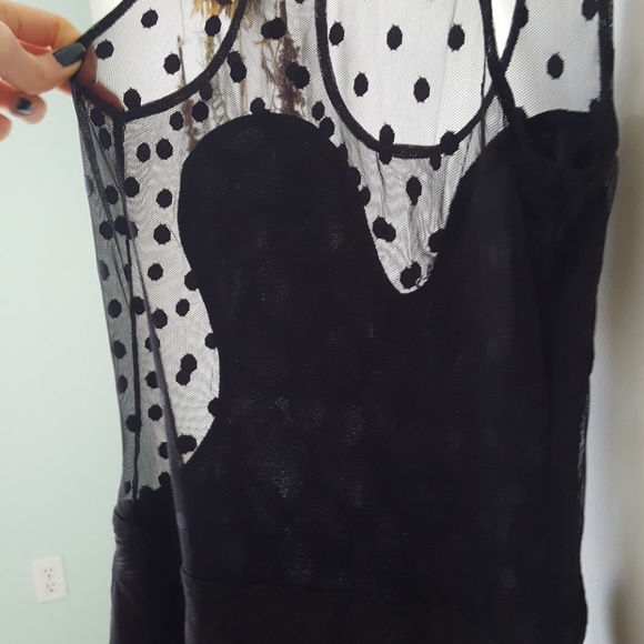 Black sheer back/side dress - Picture 3 of 5